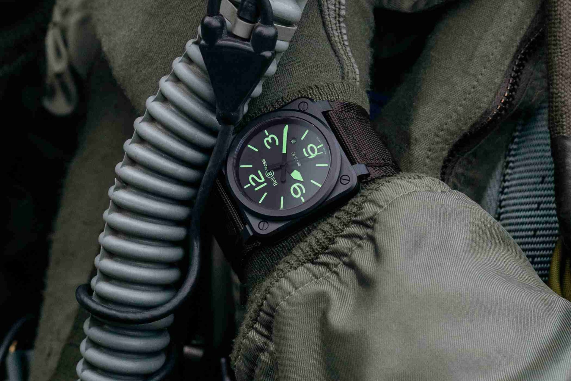 The New Swiss Bell & Ross BR03-92 Nightlum Black Dial Matte Ceramic 42mm Replica Watches 3