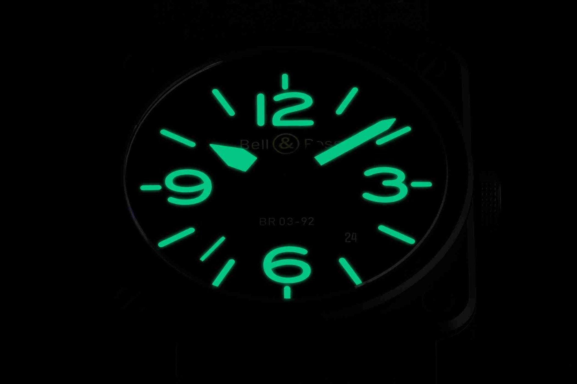 The New Swiss Bell & Ross BR03-92 Nightlum Black Dial Matte Ceramic 42mm Replica Watches 1